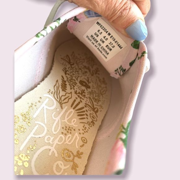 Keds Rifle Paper pink floral shoes 6.5 W - Picture 11 of 11
